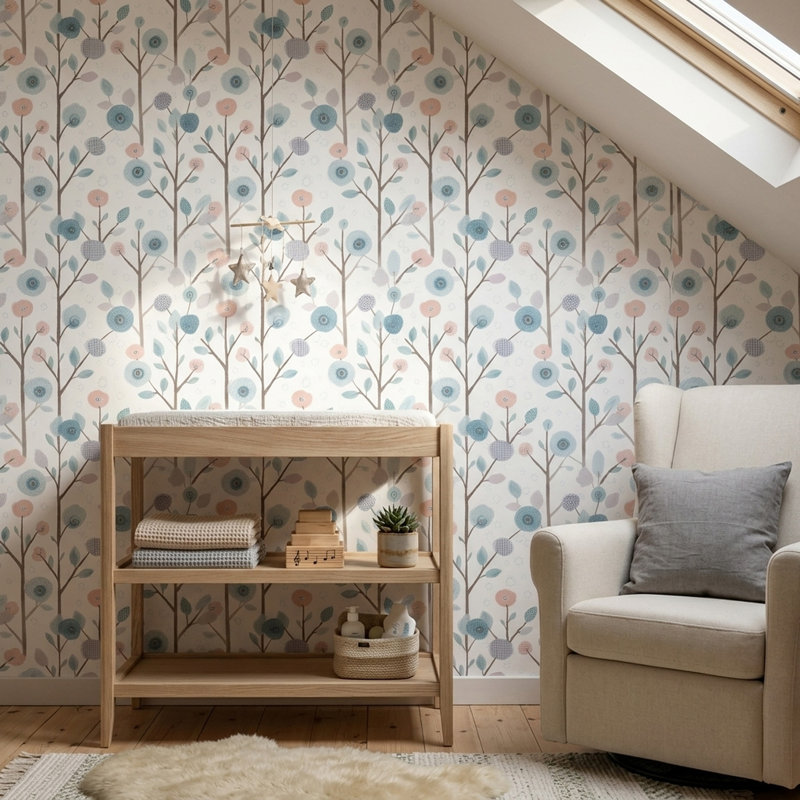 Papier peint sur fond blanc, Peler et coller