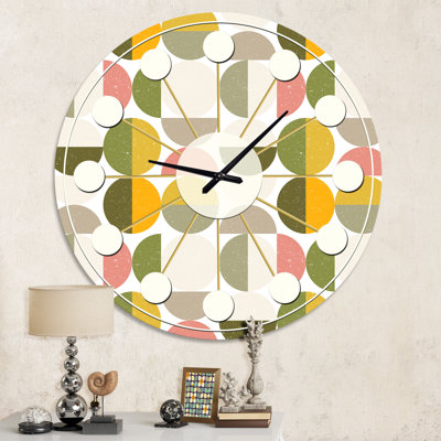 Horloge murale rétro Mid-Century