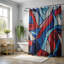 Rouge, blanc, bleu - rideau de douche standard 1 pièce-592322122