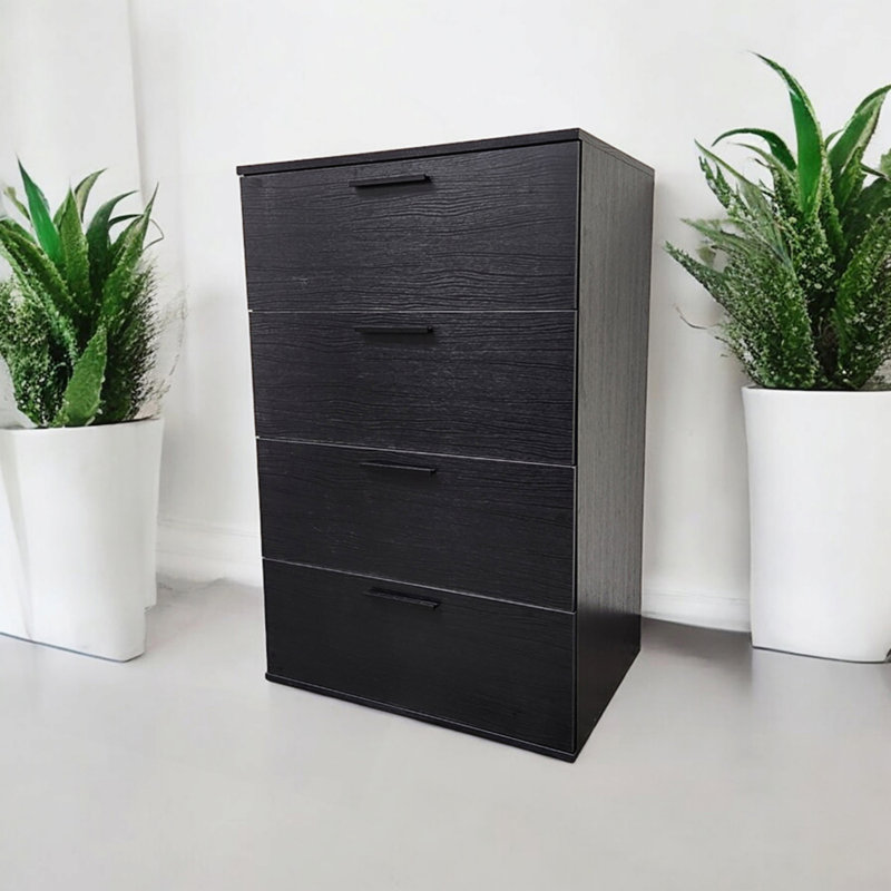 Commode de chambre à coucher à quatre tiroirs Jumbo