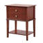 Table de chevet élégante avec tablette de rangement
