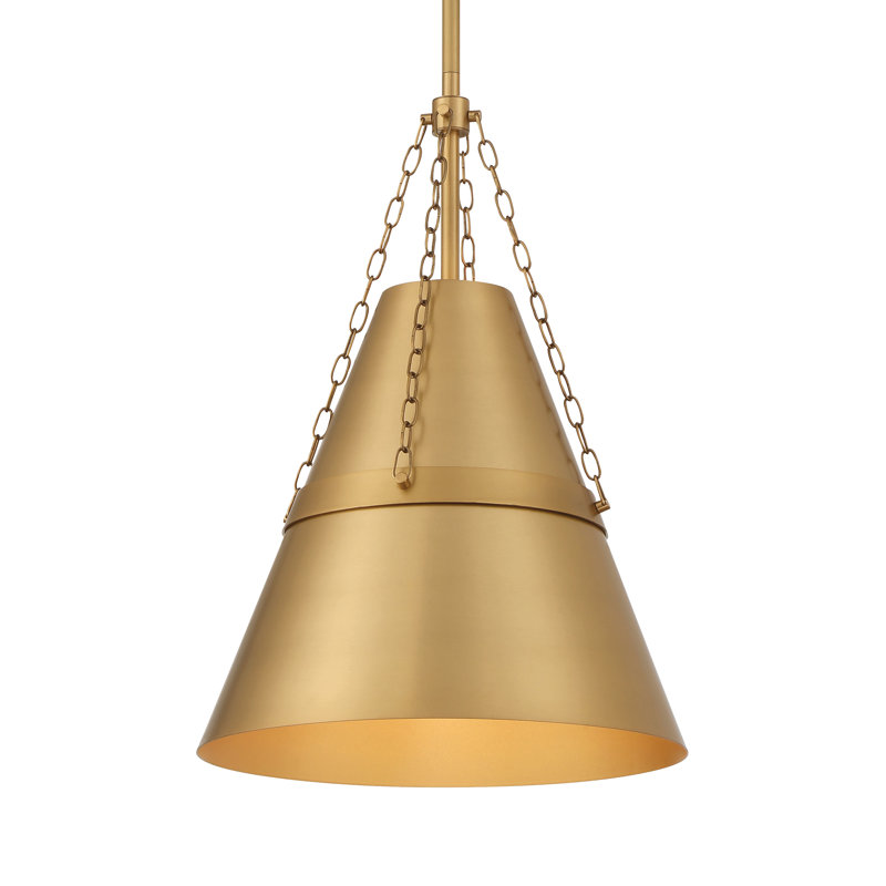 1 LIGHT PENDANT, Legacy Brass