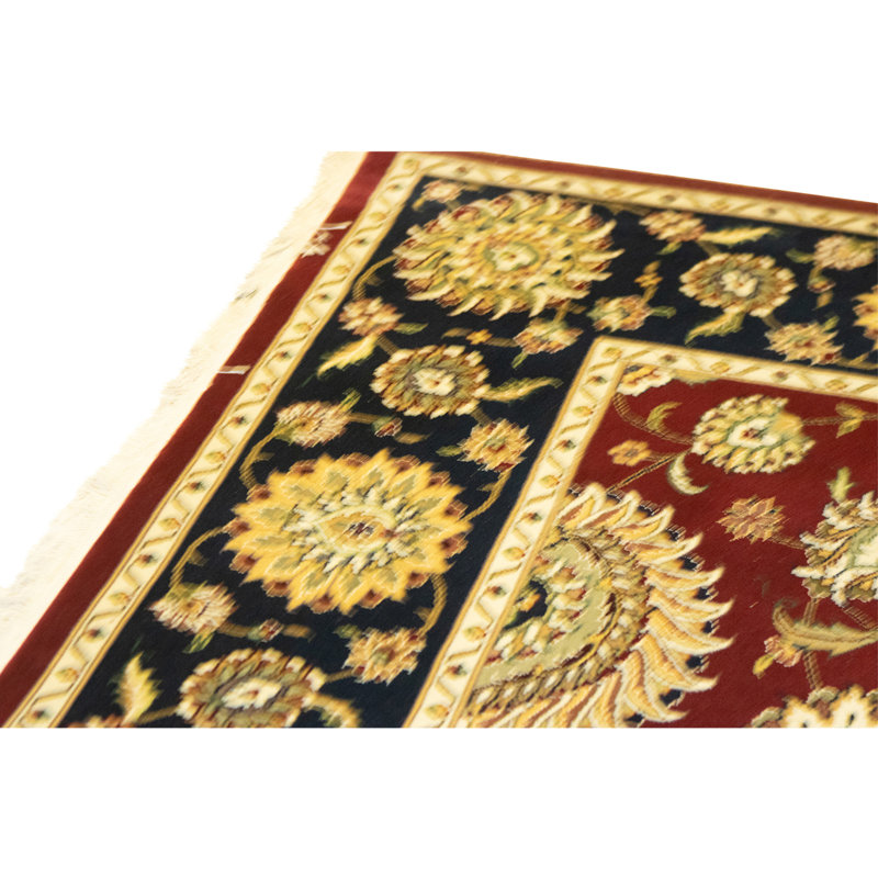 Handmade Silk and Wool Area Rug