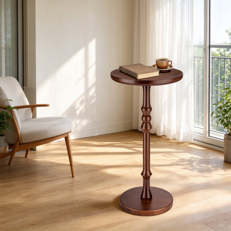 Pedestal Round Side Table