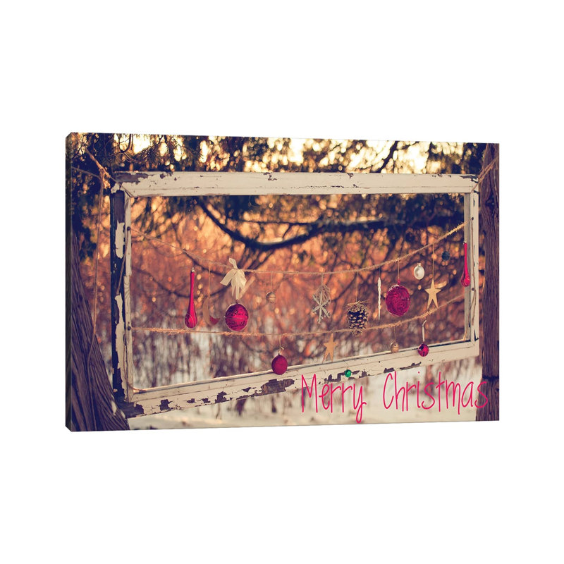 Merry Christmas Ornaments 1 Piece Wrapped Canvas Wall Art, 66.04 cm H x 45.72 cm W x 1.91 cm D