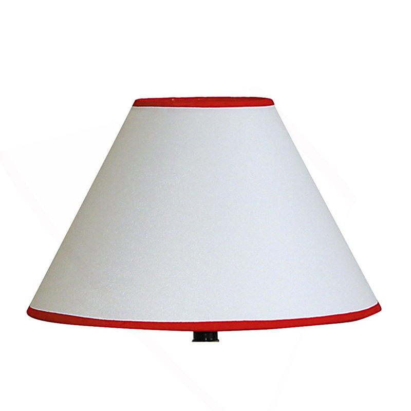 Lampe de table haute 12 po en céramique, forme baseball, abat-jour en lin