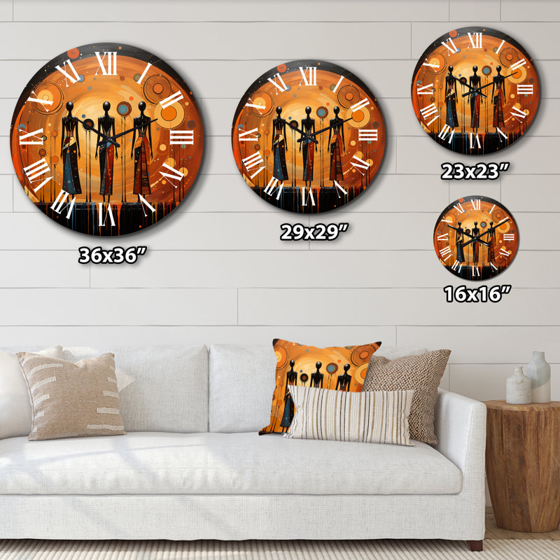 Wall Clock - Cresida African American, Small