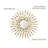 27.6" Glam Metal Round Gold Wall Mirror Sun Shine Home Decor For Living Room