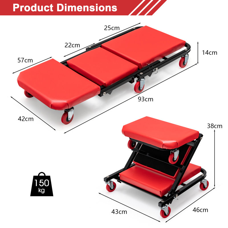Ergonomic Industrial Stool with Footrest