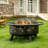 Steel Wood Burning Outdoor Fire Pit-279348576
