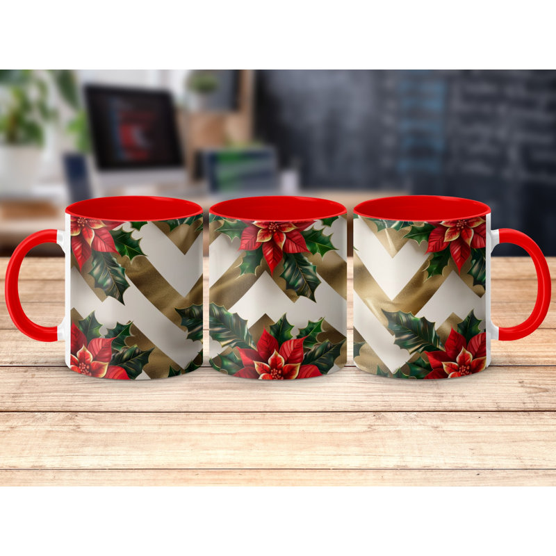 Ceramic Coffee Mug, Red