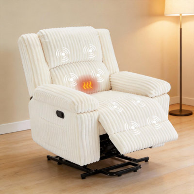 Power Lift Recliner Chair, with Heat and Massage