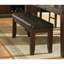 Finition banc en bois 1pc similicuir rembourré