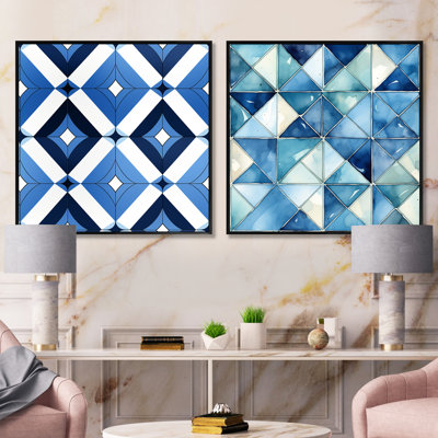 Dafny - Abstract Shapes Square Collage Set Of 2