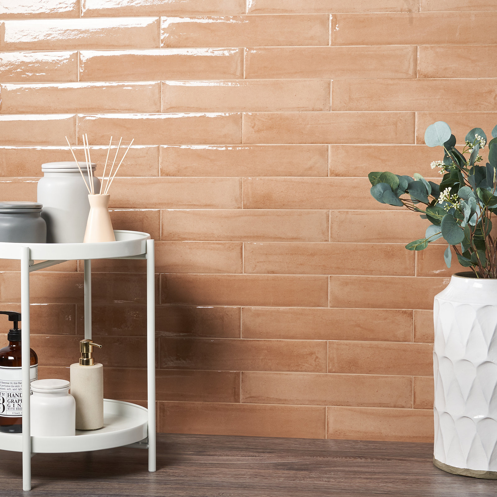Tint 3" x 16" Porcelain Subway Wall Tile, Terracotta