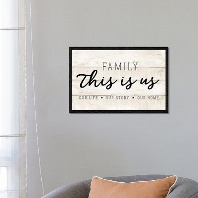 This Is Us 1 Piece Wall Art on Canvas