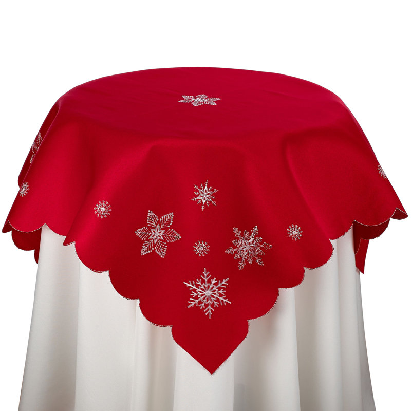 Purnell Geometric Square Christmas Tablecloth