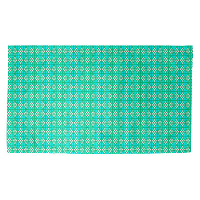 Tapis vert/bleu-bleu diamants Avicia