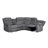 104'' Modern Upholstered Manual Reclining Sectional Sofa Drop Down Table Cup Holders-2095983145