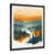 Cadre simple noir, bois massif