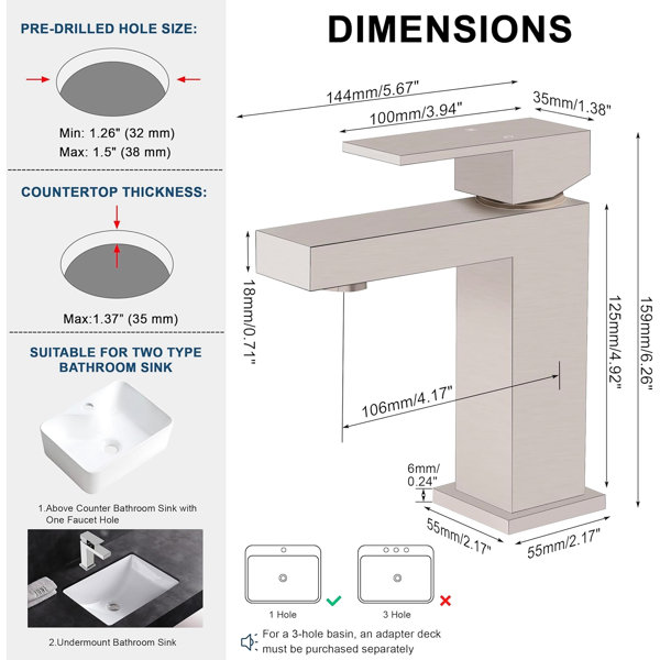 Dimensions du produit