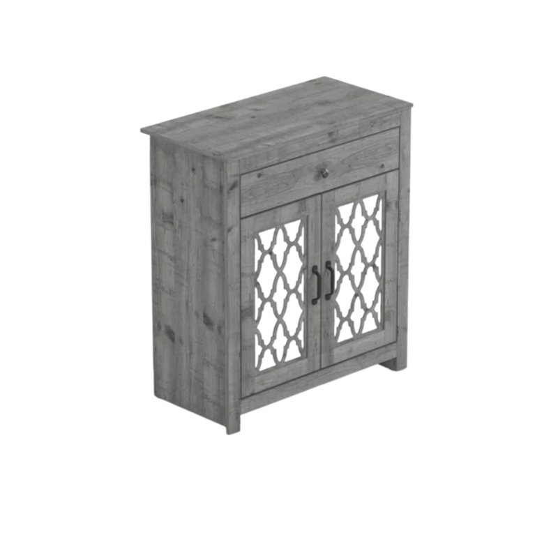 Chessani Transitional 2 Piece Sideboards Set, Mexican Gray