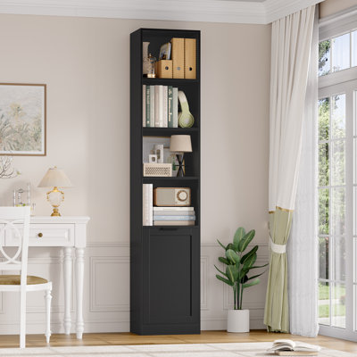 73.4" H Slim Engineered Wood Bookcase