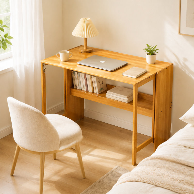 Bureau pliant en bambou