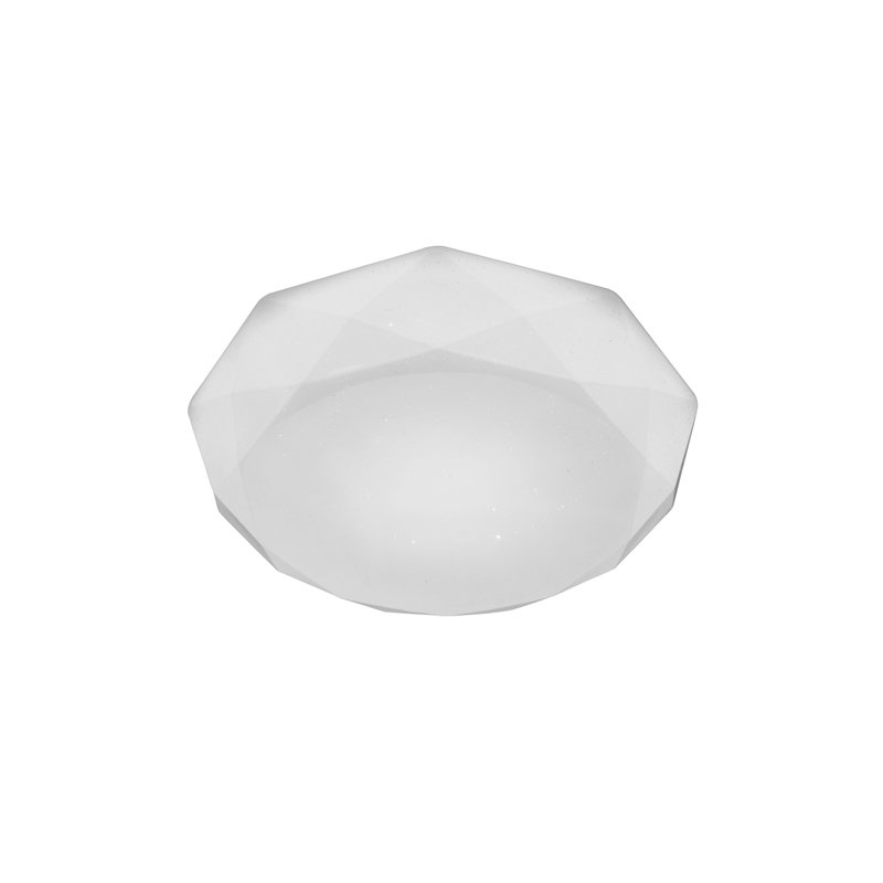 Campton Acrylic LED Flush Mount, 10cm H x 39cm W x 39cm D
