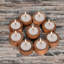 Lot de 12 photophores carrés en bois d'acacia, accessoires décoratifs pour les tables de mariage et la décoration intérieure