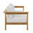Wren Outdoor Patio Teak Wood Sofa In Natural-105239565-105239567