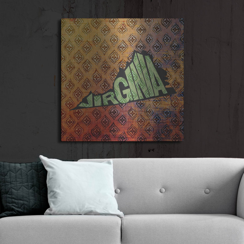 Trinx «Virginia 3» par Art Licensing Studio, art mural en métal, H 36 po x l 36 po
