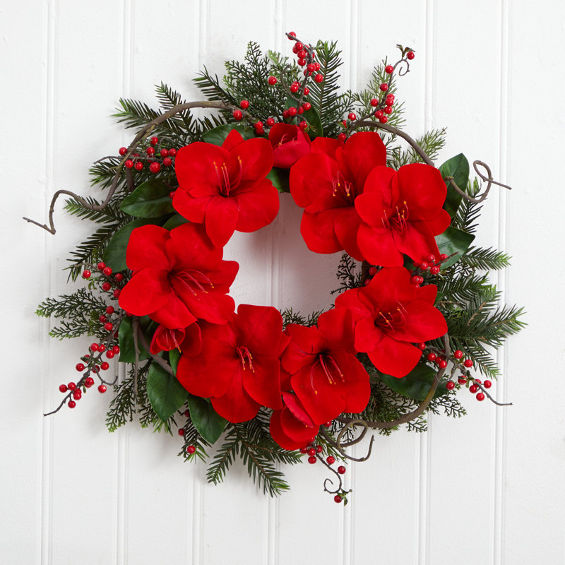 Faux Plastic 24'' Wreath