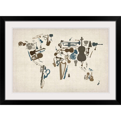 Francy «World Map» par Aniesha, impression