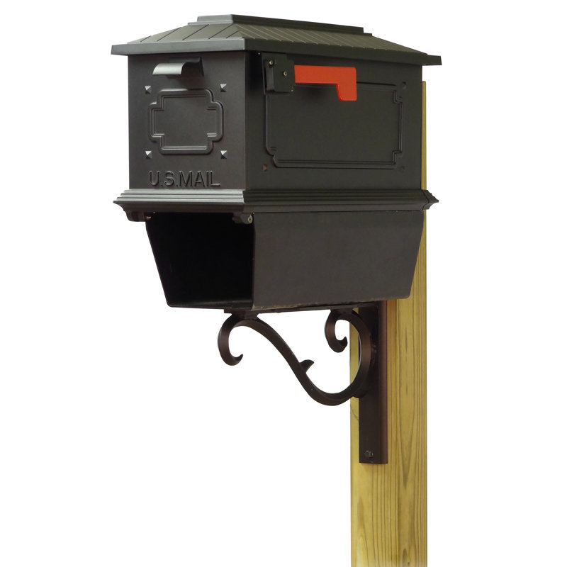 Kingston Aluminum Post Mounted Mailbox