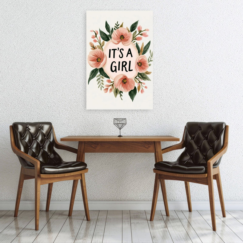 Blossoming Arrival Abstract Contemporary Nature Flower Wall Art Print by Treechild - Wrapped Canvas Print