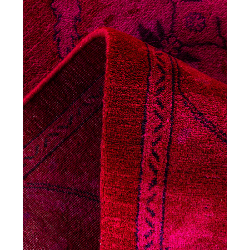 Tapis rose en laine 8 pi 3 po x 10 pi 2 po Huckstep