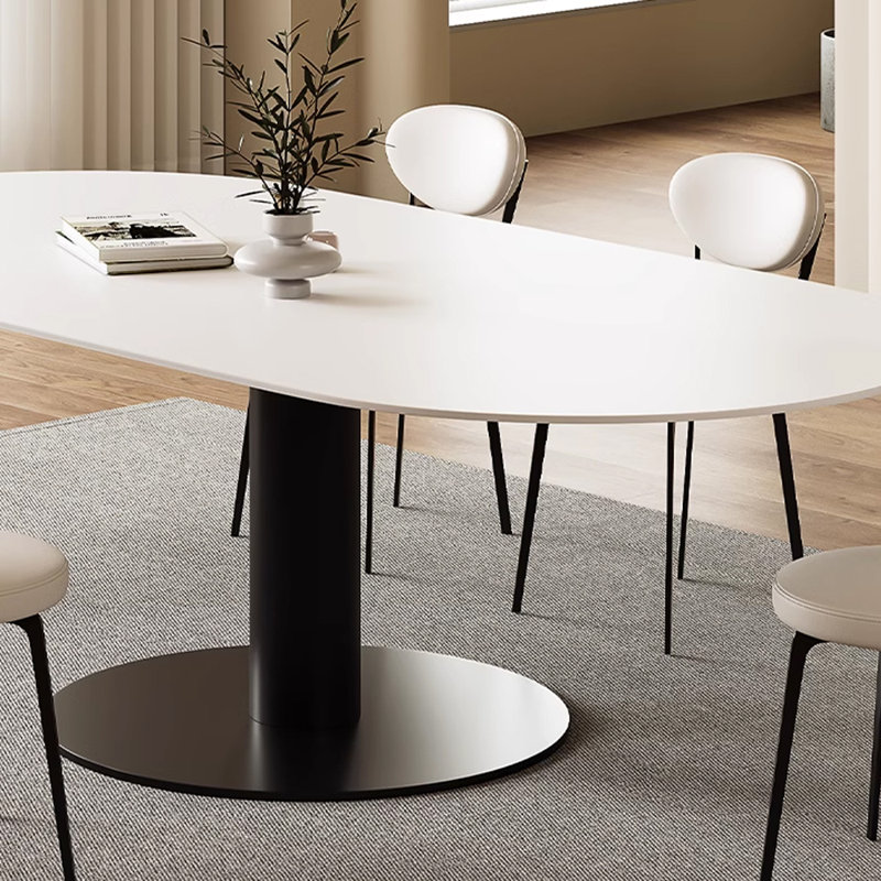 Ensemble de salle à manger moderne et simple avec lumière de luxe, H 29,52 po x L 55,11 po x l 31,49 po