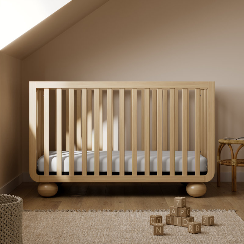 Amalfi Deluxe 5-In-1 Convertible Crib With Bonus Toddler Guardrail, Driftwood, Crib