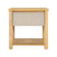 Ensemble de 2 tables de chevet polyvalentes en bois d'hévéa robuste pour les petits espaces-571095102