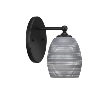 Aitkens Wall Sconce Shown With 5" Matrix Glass