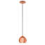 Claydon 1 - Light Copper Dome Pendant