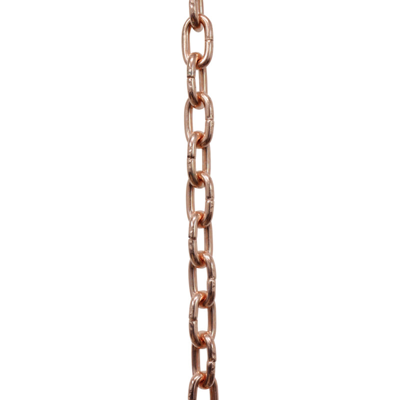 Petite chaîne d'horloge à maillons standard, Cuivre, H 12 po x l 0,31 po x P 0,07 po