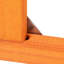 Volière pour chat détachable avec dessus imperméable et 3 plateformes de rebond - aire de saut orange