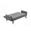 Canapé-lit de 72 po - Dossier convertible pliant en lit double avec porte-gobelet et table rabattable - Canapé en lin peu encombrant pour petits espaces - Assemblage facile-481668624