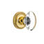 Rope Rosette with Oval Clear Crystal Door Knob-1014097968-1014097964