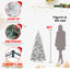 Arbre de Noël réaliste en PVC enneigé 7 pi pour une décoration festive