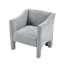 Premium Chenille Accent Chairs, Modern Grey Barrel Design For Home
