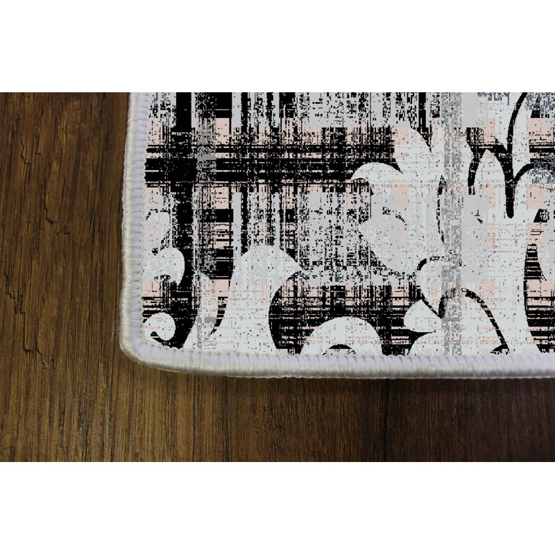 Luxurious Woven Carpet Rug, 2.6 x 4.0 ft | 100% Polyester, 0.4 in Pile Height | Antibacterial & Non-Slip PVC Dot Underside | Machine Washable, 3D Digital Printing | Perfect for Living Room & Bedroom Decor