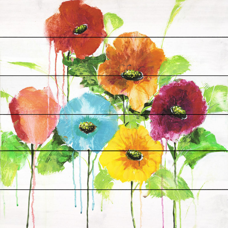 Cheery Bloomers II 1 Piece Painting, 61cm H x 61cm W